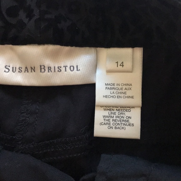 NWT Susan Bristol Asian Fusion Charlestown Pants Size 14 - Picture 8 of 8